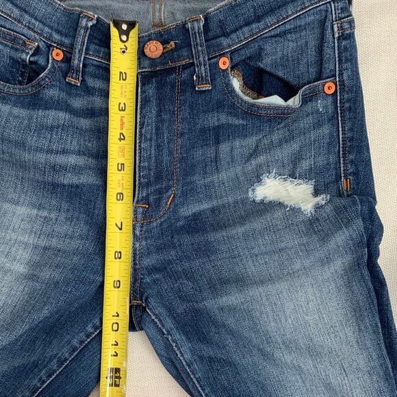 Madewell High‎ Riser Skinny distressed jeans size 27 - Picture 3 of 6